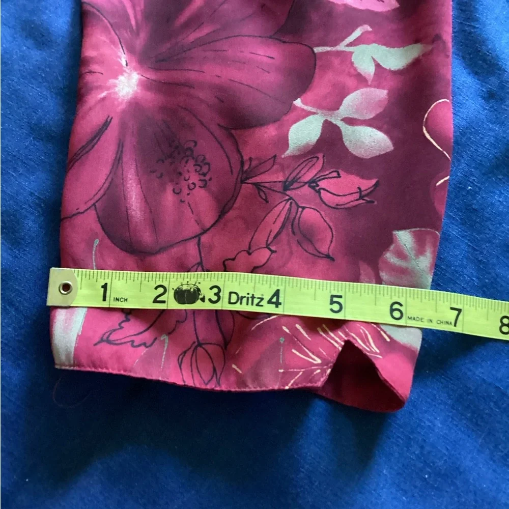 Pink‎ Floral Tanjay blouse - Picture 9 of 10